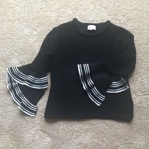 3.1 Phillip Lim Black Sweater with Special Sleeves